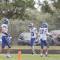 Lovell players celebrate a touchdown during a zero-week game between Lovell and Buffalo on Saturday. Bulletin photo by Joseph Ciembroniewicz