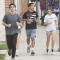 Lovell cross country runners enjoy a run along Main Street in Lovell recently. Pictured are (l-r) Hudsen Mickelson, Caylee Herman (behind), Oscar Garcia and Candace Walker. David Peck