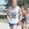 Grant Rose demonstrates his typical focus as he pushes toward the finish line during last Friday’s cross country meet in Buffalo. Rochelle Schultz