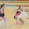 Ali Walker digs in during the cat and dog fight in Powell at last Thursday’s match. Seth Romsa, Powell Tribune