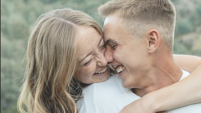 Cameron Carpenter and his fiancée, Elli Kelsey, pose for an engagement photo taken just hours before the accident. Courtesy Photo