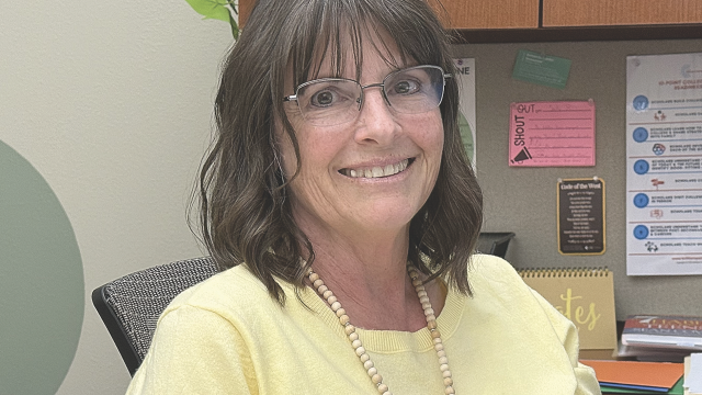 Sally Bernhisel takes 18 years of experience and a supportive family of educators into her new job as school counselor for Rocky Mountain Middle/High School. David Peck